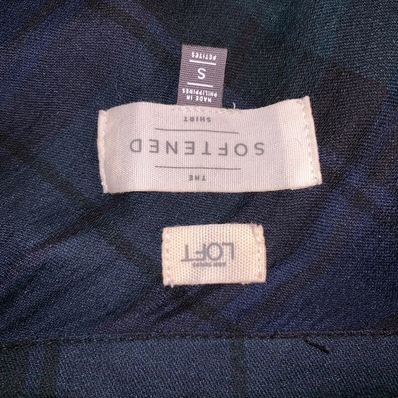 LOFT Ann Taylor Plaid The Softened Shirt - Picture 8 of 8